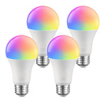 Smart Light Bulbs A19 E26 Smart Bulb Works With Alexa & Google 4 Pack,Dimmable LED Bulbs