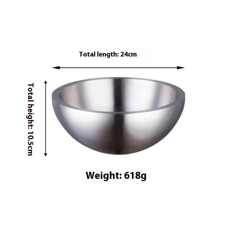 Stainless Steel Fruit And Vegetable Salad Bowl