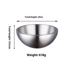 Stainless Steel Fruit And Vegetable Salad Bowl