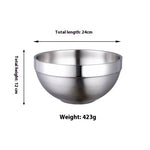 Stainless Steel Fruit And Vegetable Salad Bowl