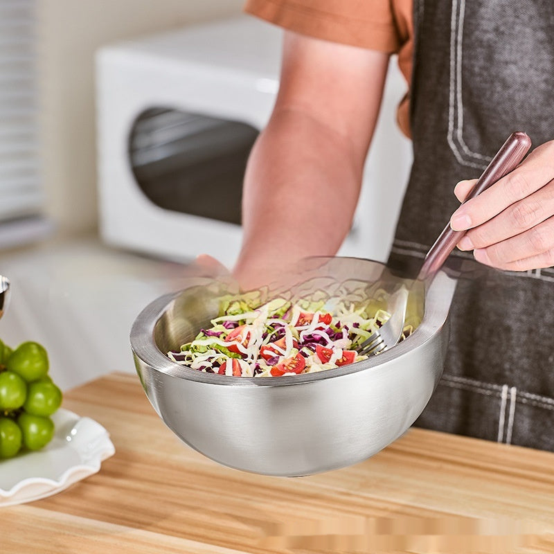 Stainless Steel Fruit And Vegetable Salad Bowl